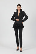 Women's Elegant 3D Floral Loose-Fit Blazer – Regular Length