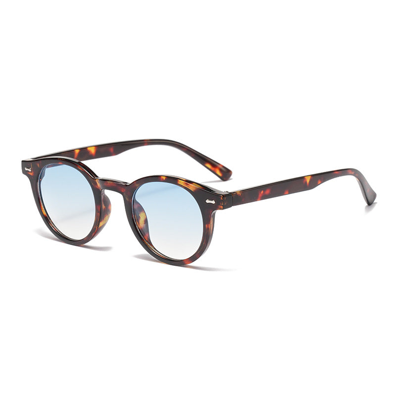 Retro Round UV400 Sunglasses – European Style Tinted Frames