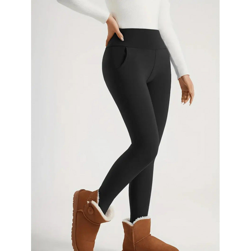 Women’s High-Waist Fleece-Lined Warm Leggings