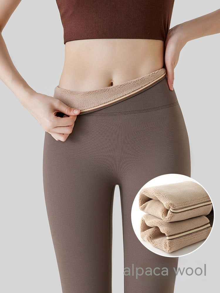 Fleece-Lined High-Waist Hip-Lift Leggings for Women