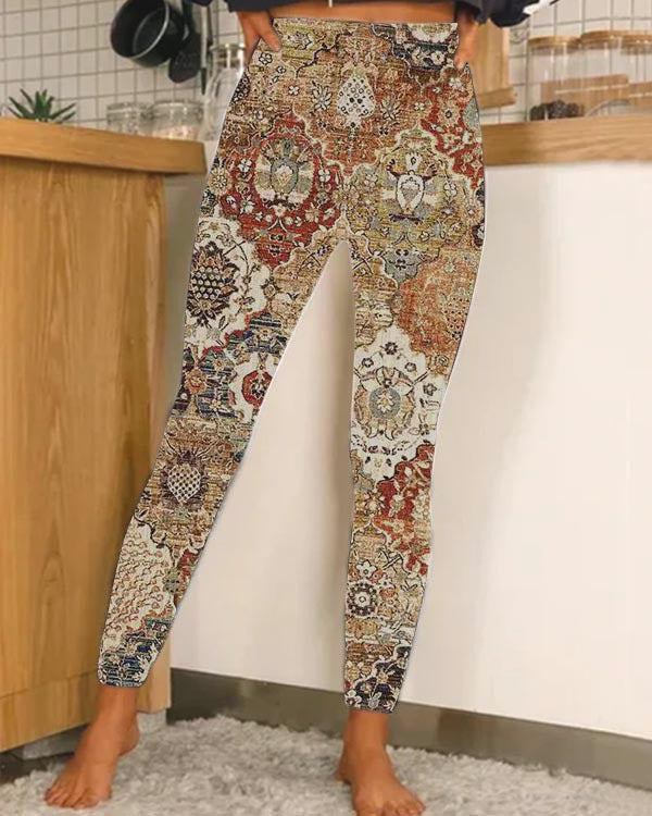 Hawaiian 3D Print Leggings Vol. 2 – Unisex Digital Print