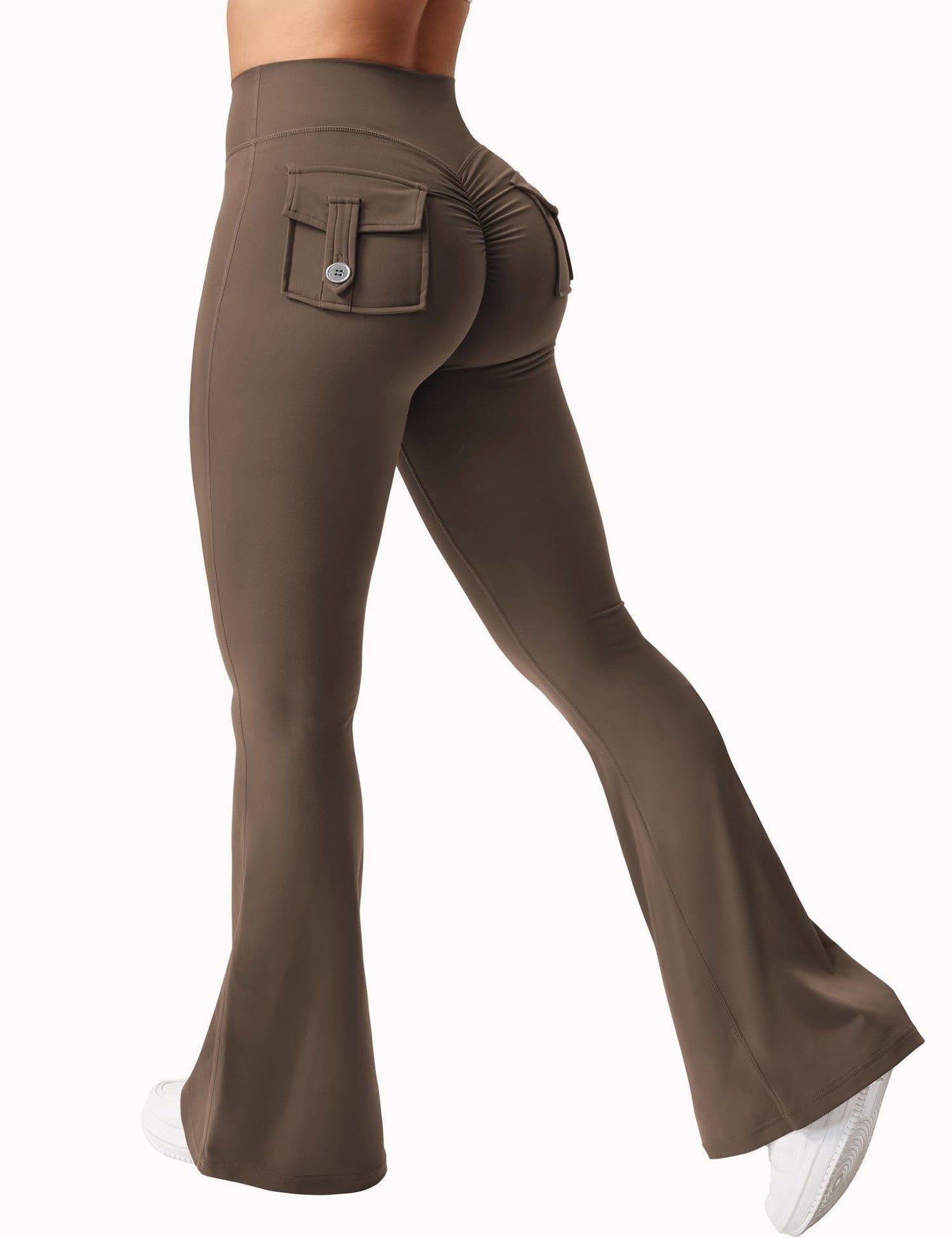 🖤 Women's High-Waisted Cargo Pocket Workout Leggings