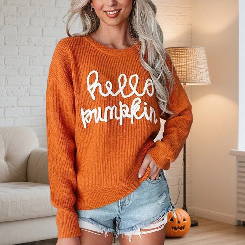 Women's Casual Round Neck Long Sleeve Pullover