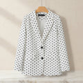 Women's Casual Chic Plaid Coat – Long Sleeve Pocket Jacket