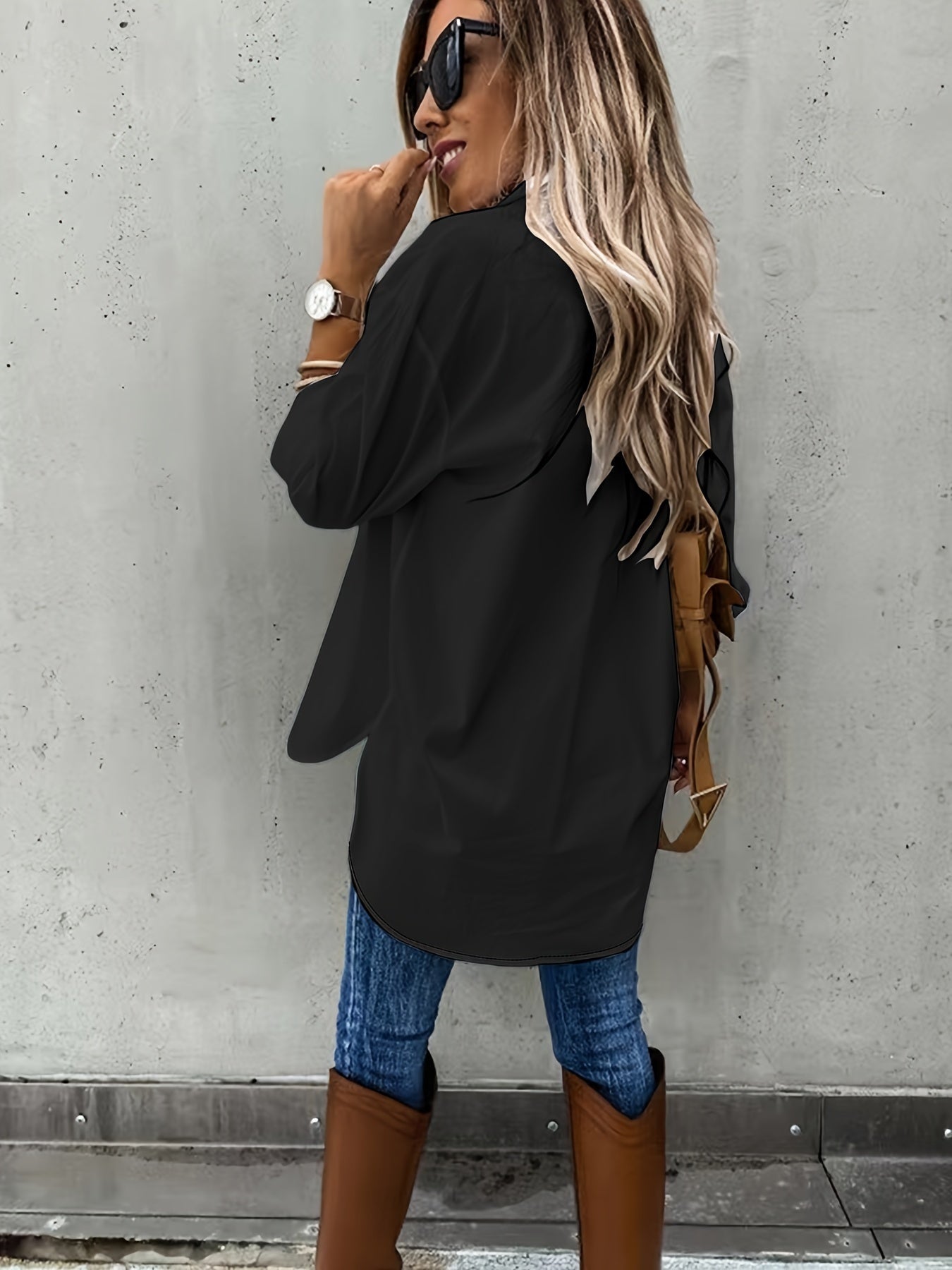 👚 Plus Size Women's Long Sleeve Two-Piece Casual Set