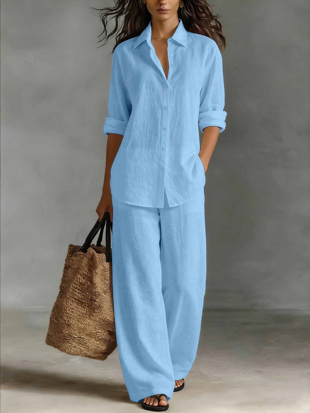 Women's Bohemian Top & Pants Set – Resort Lounge Co-ord
