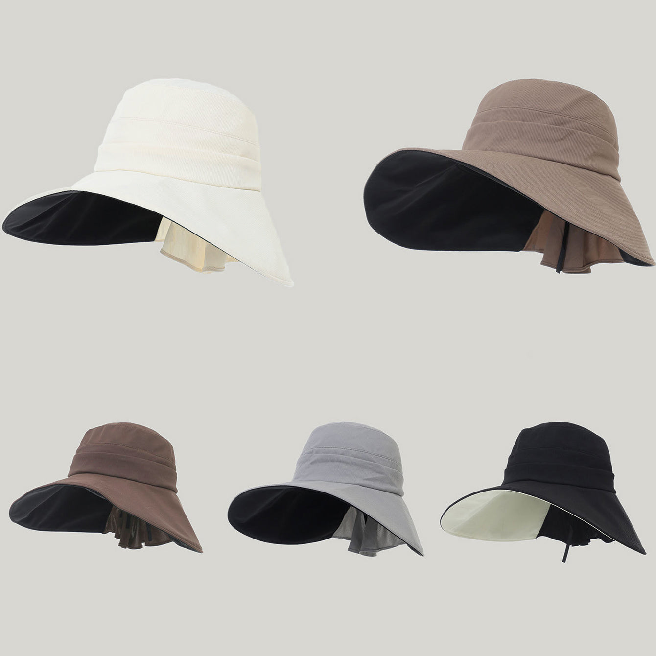 Women's Wide-Brim Striped Sun Hat | Lightweight Outdoor UV Protection