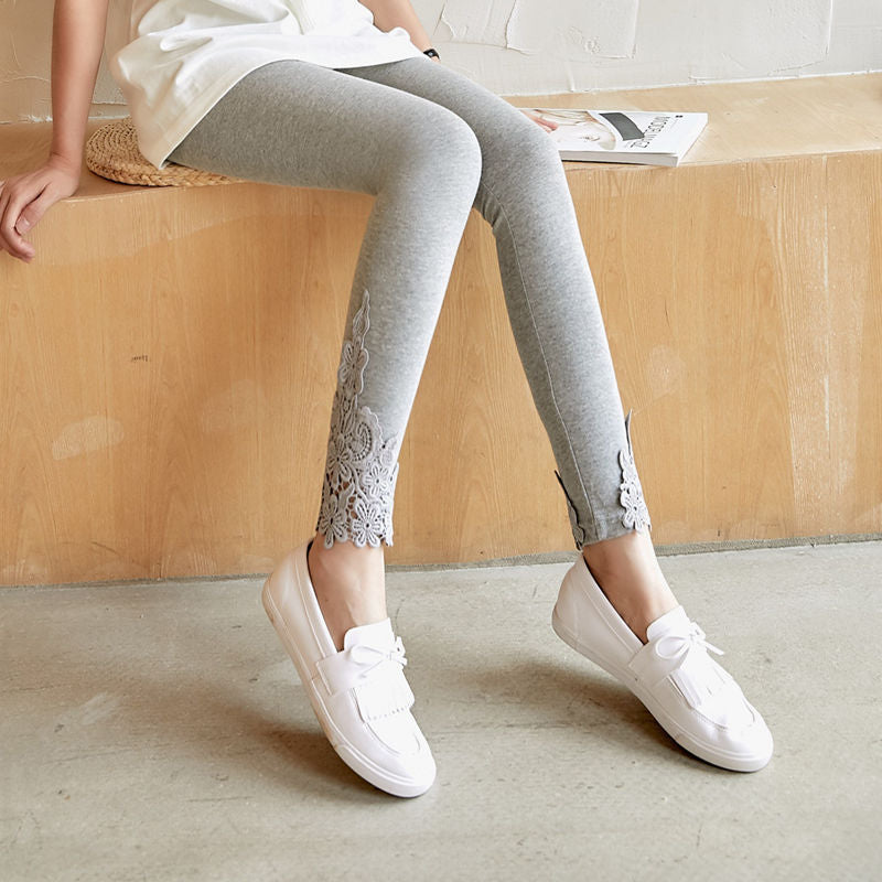 Women’s Cotton Blend Leggings – Soft Stretch Everyday Pants