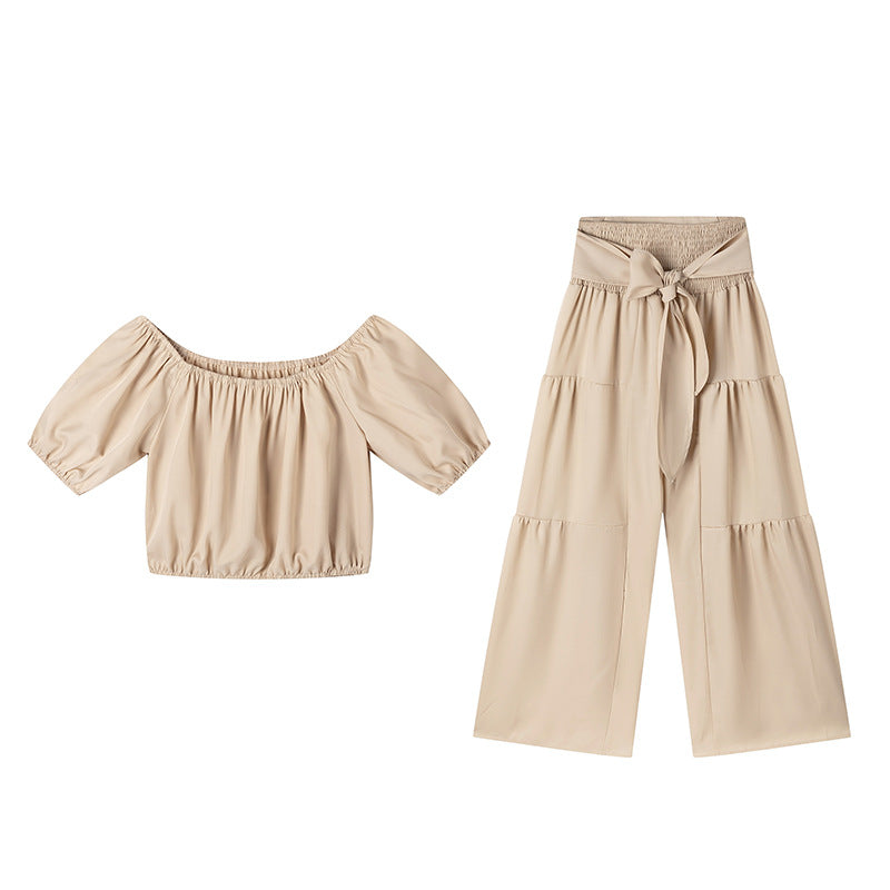 High-Waist Flared Pants & Top Two-Piece Set – 7 Colors, S–2XL