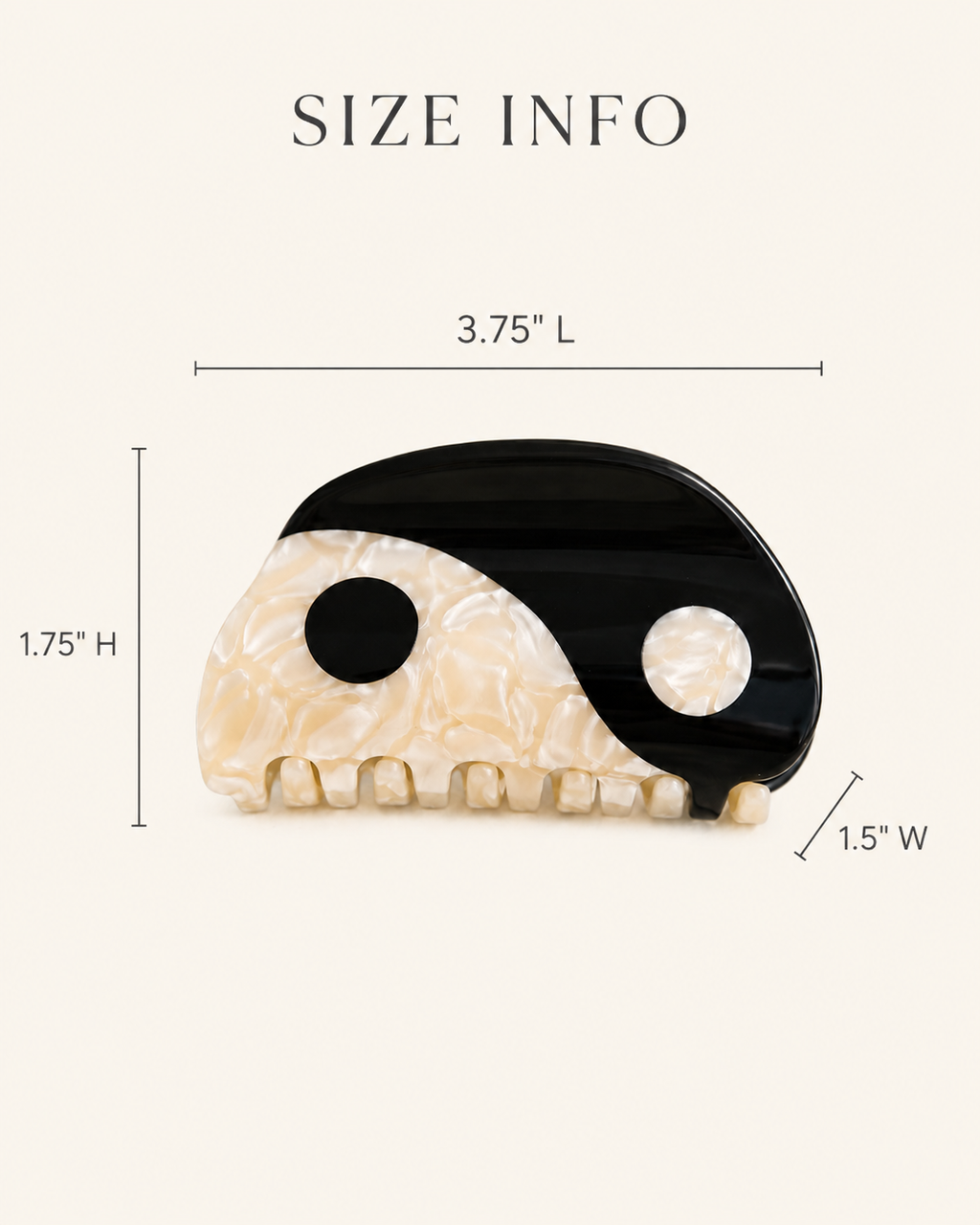 Yin Yang Hair Clips