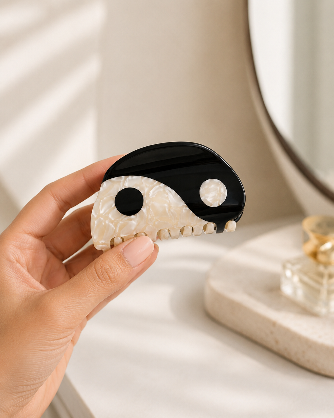 Yin Yang Hair Clips