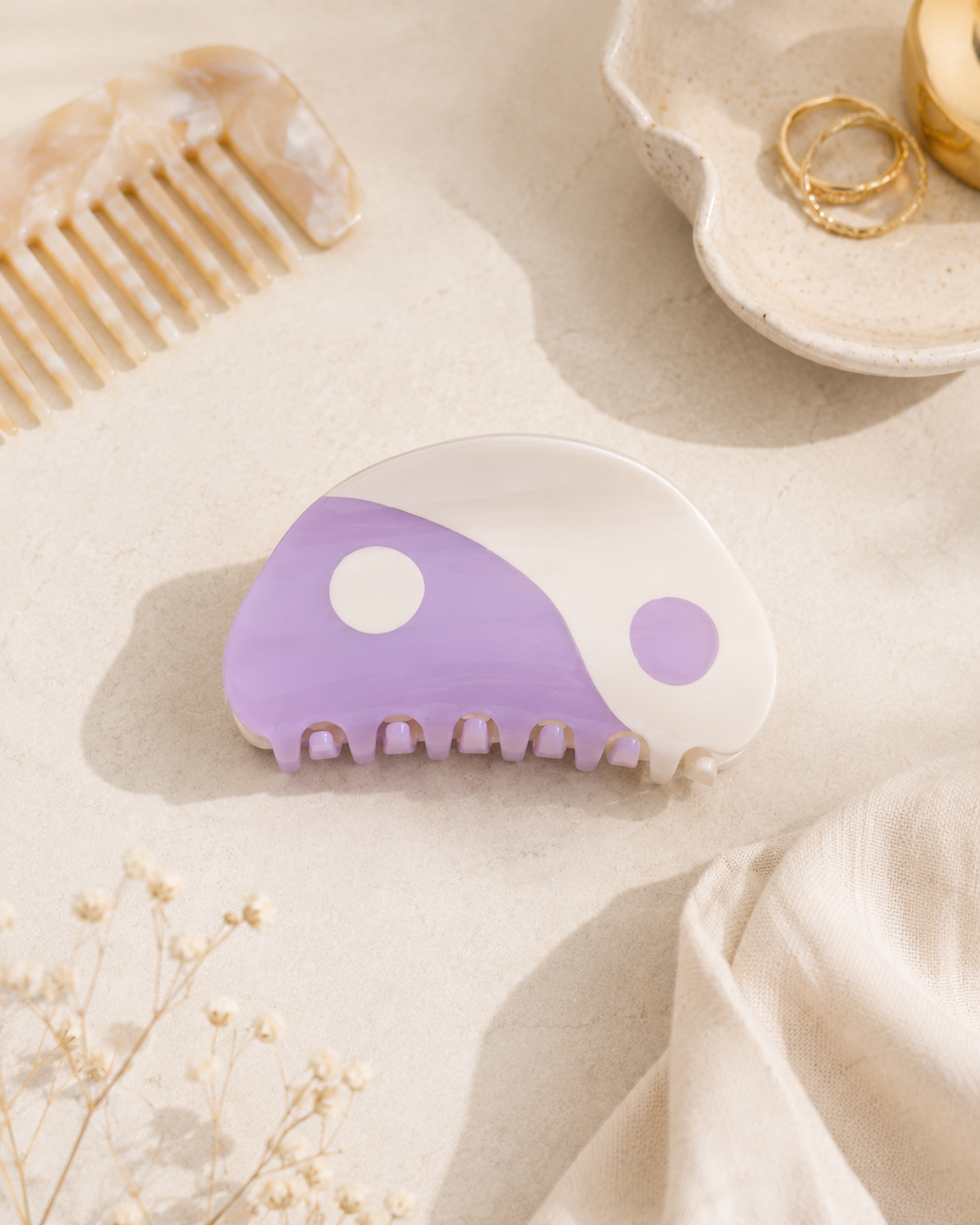 Yin Yang Hair Clips