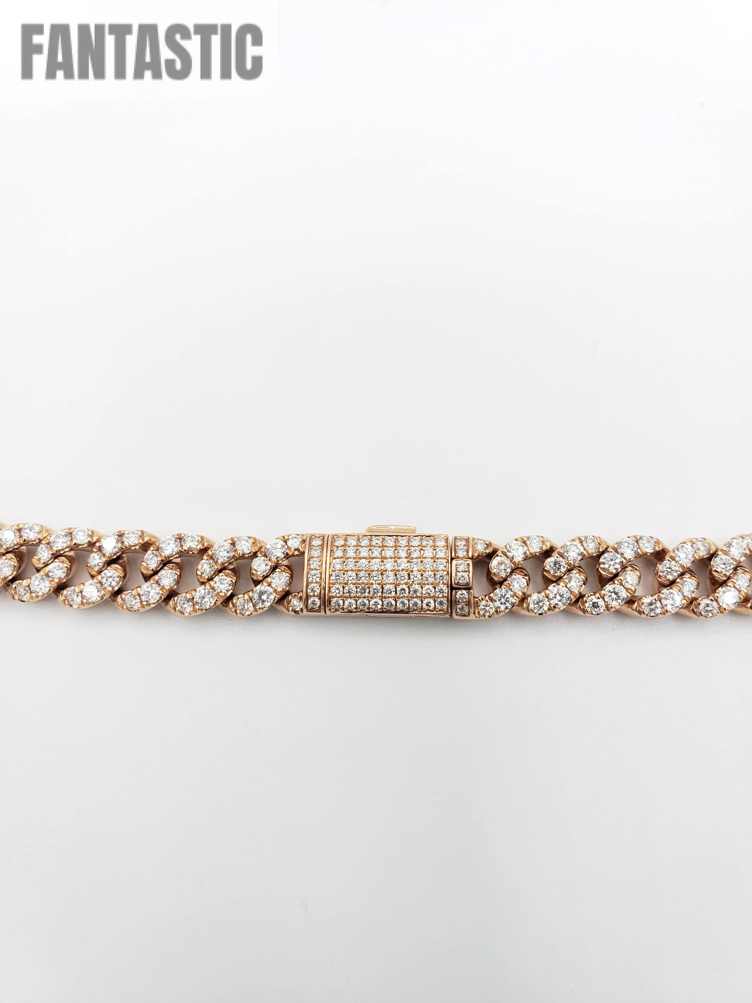 14K Gold- Diamond Miami Cuban Rose Gold Chain (93.3 Grams)