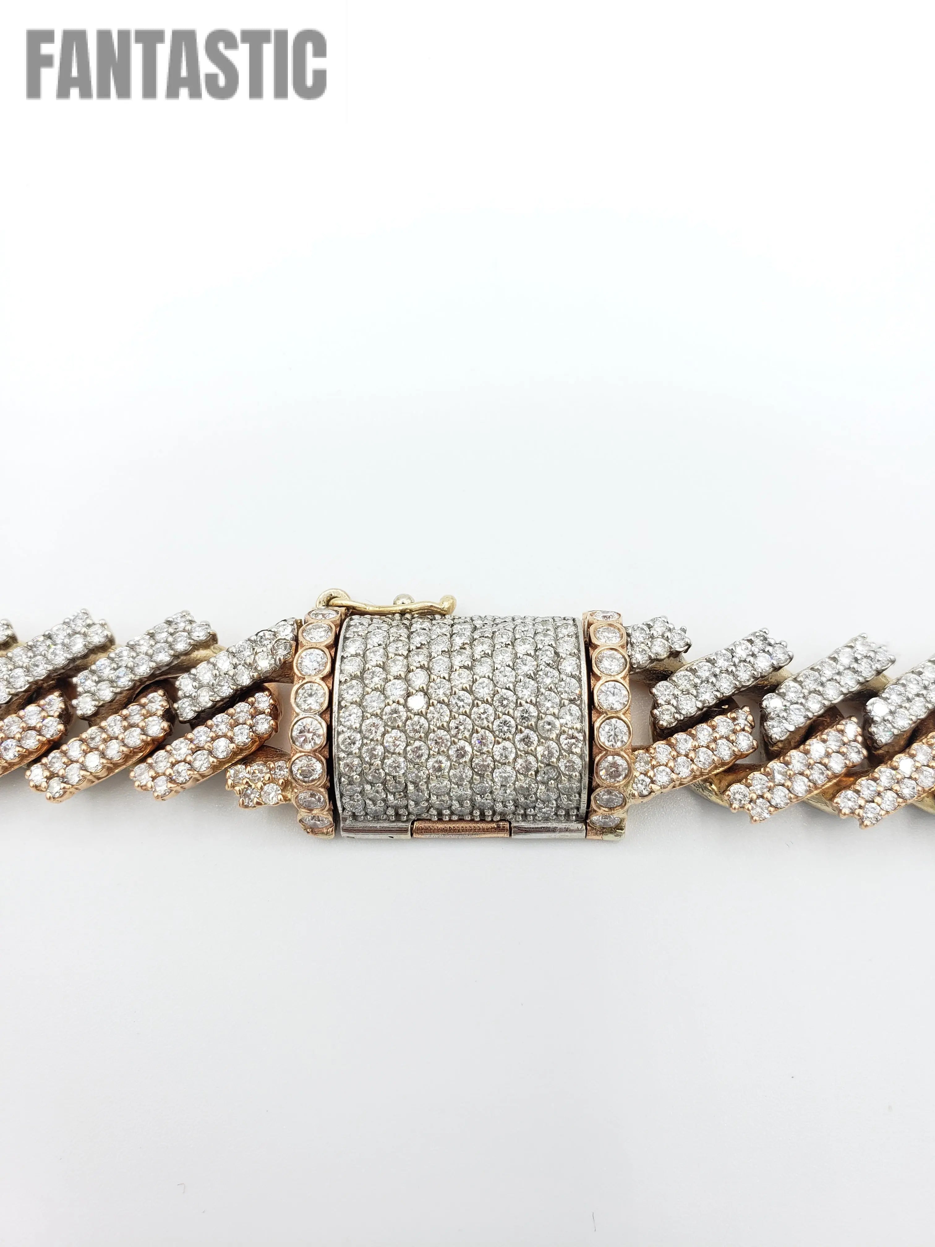 14K Gold- Diamond Miami Cuban Two-Tone Chain (325 Grams)