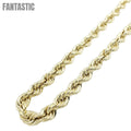 14K Hollow Gold Rope Chain — Italian Yellow Gold