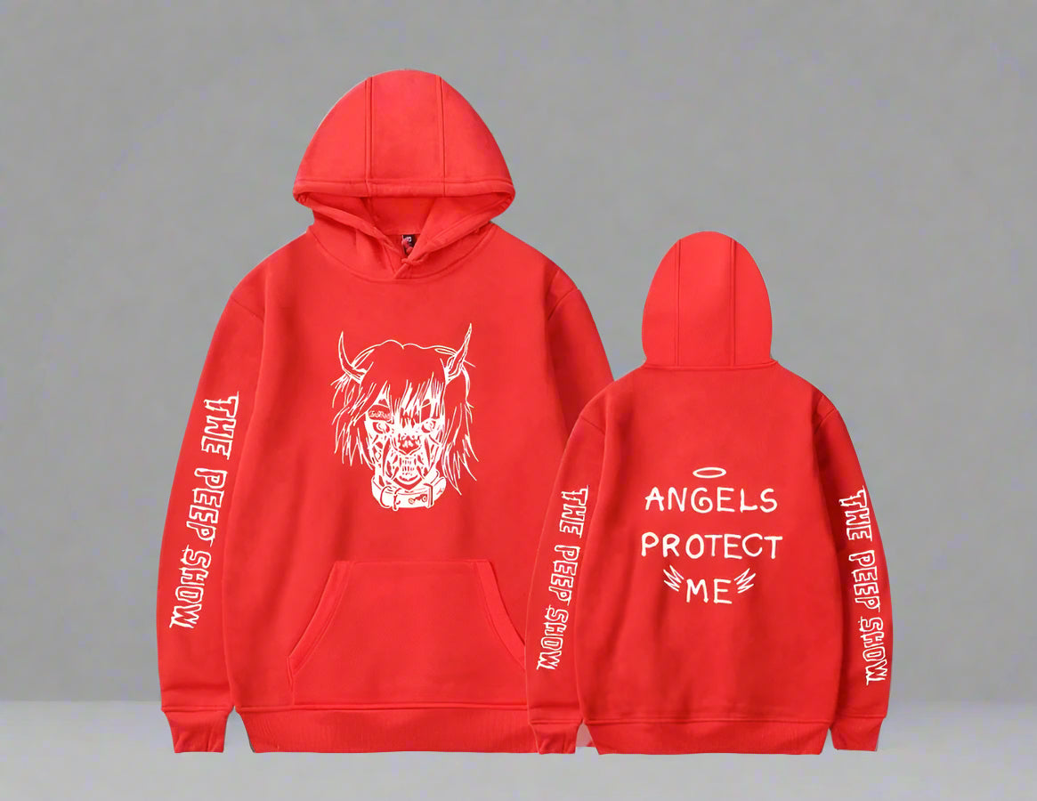 Angel and Devil Hoodie – Unisex Couple Graphic Pullover Sweatshirt