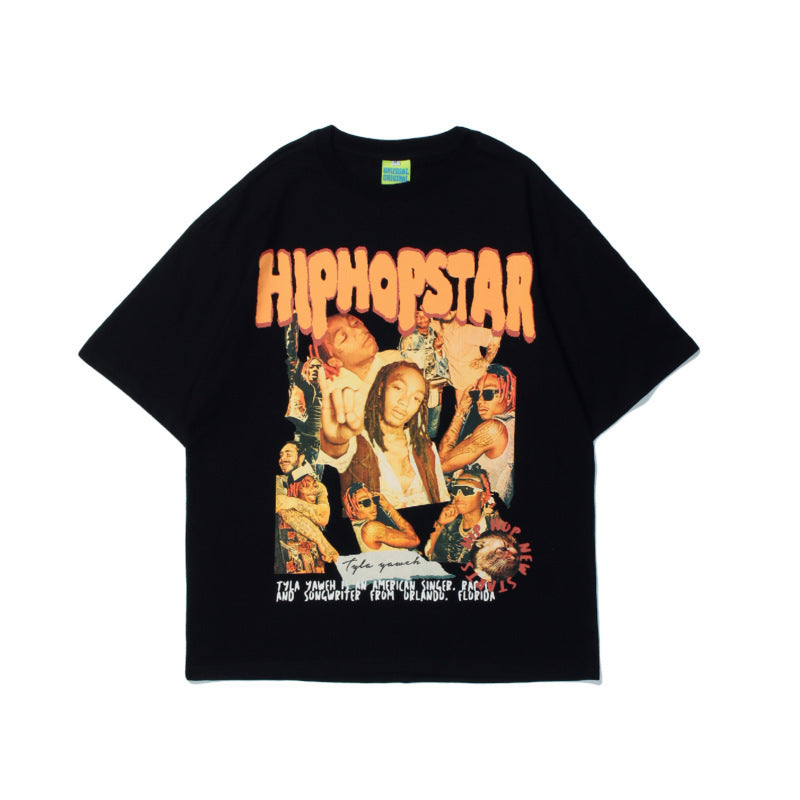 🔥 Urban Edge: European & American Style Printed T-Shirt