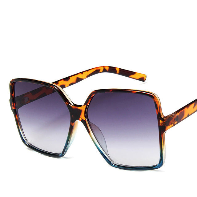 Vintage Big Frame Sunglasses – UV400 Fashion Shades