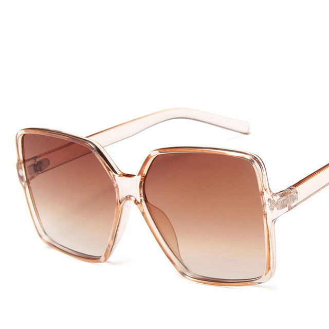 Vintage Big Frame Sunglasses – UV400 Fashion Shades
