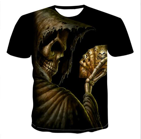 Mens Skull 3D t-shirts