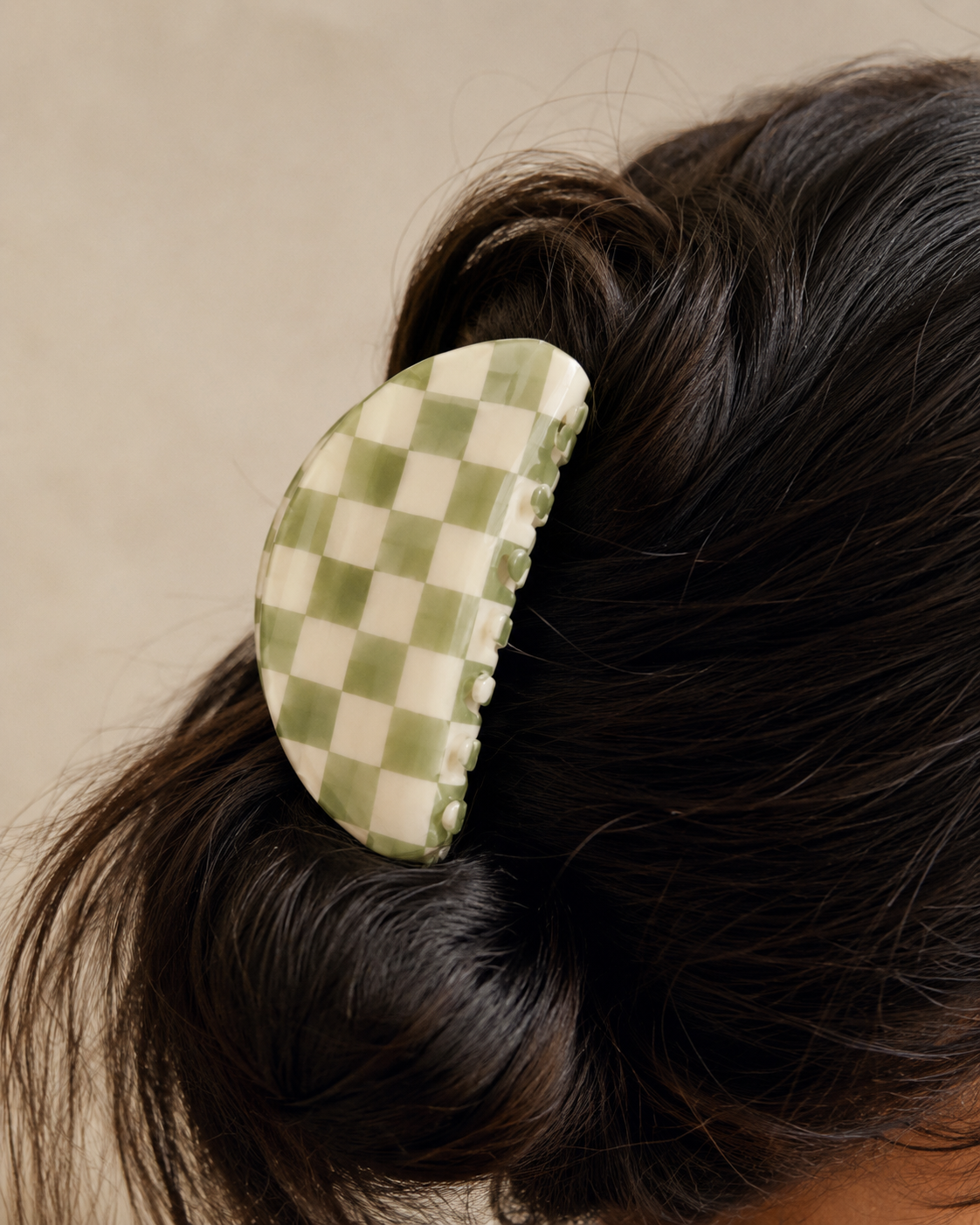 Checkered Hair Clip