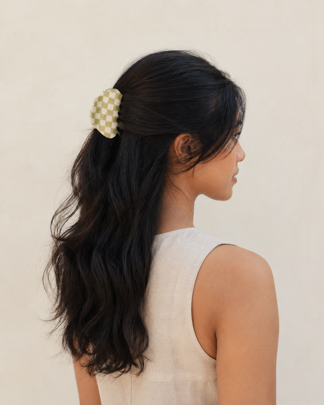 Checkered Hair Clip