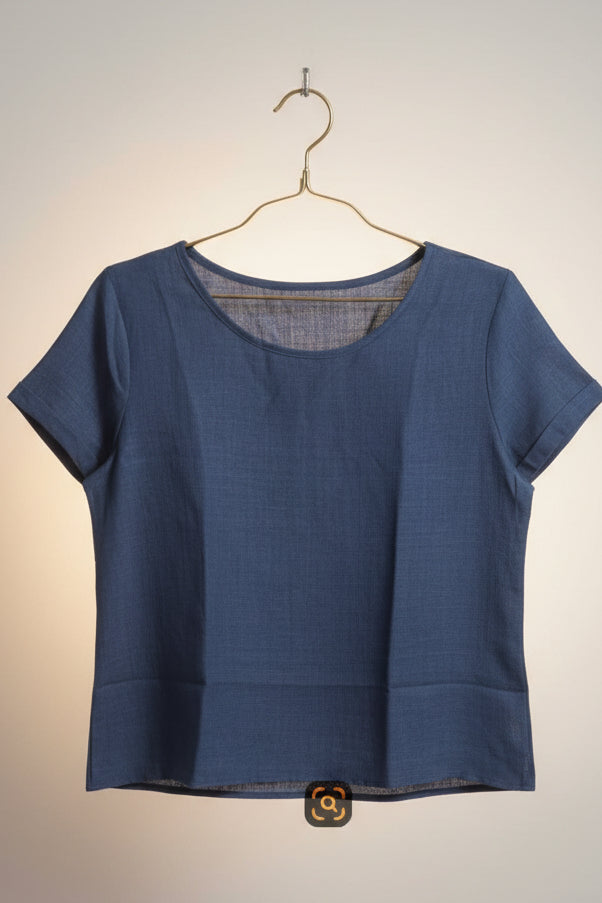 Solid-Color T-Shirt & Shorts Set – Cotton Linen, 10 Colors