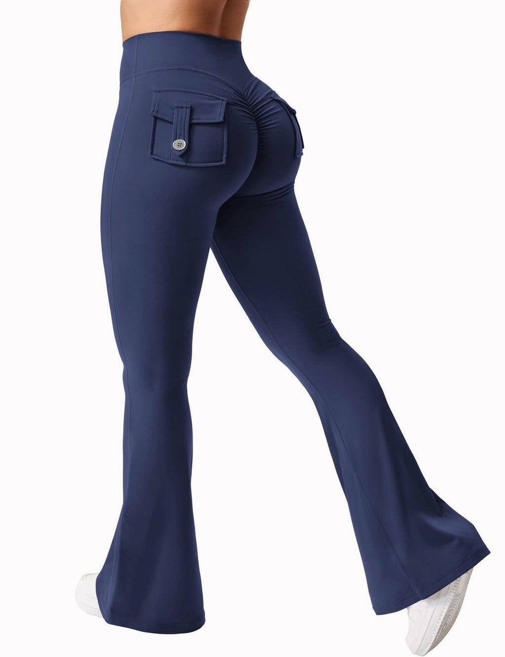 🖤 Women's High-Waisted Cargo Pocket Workout Leggings