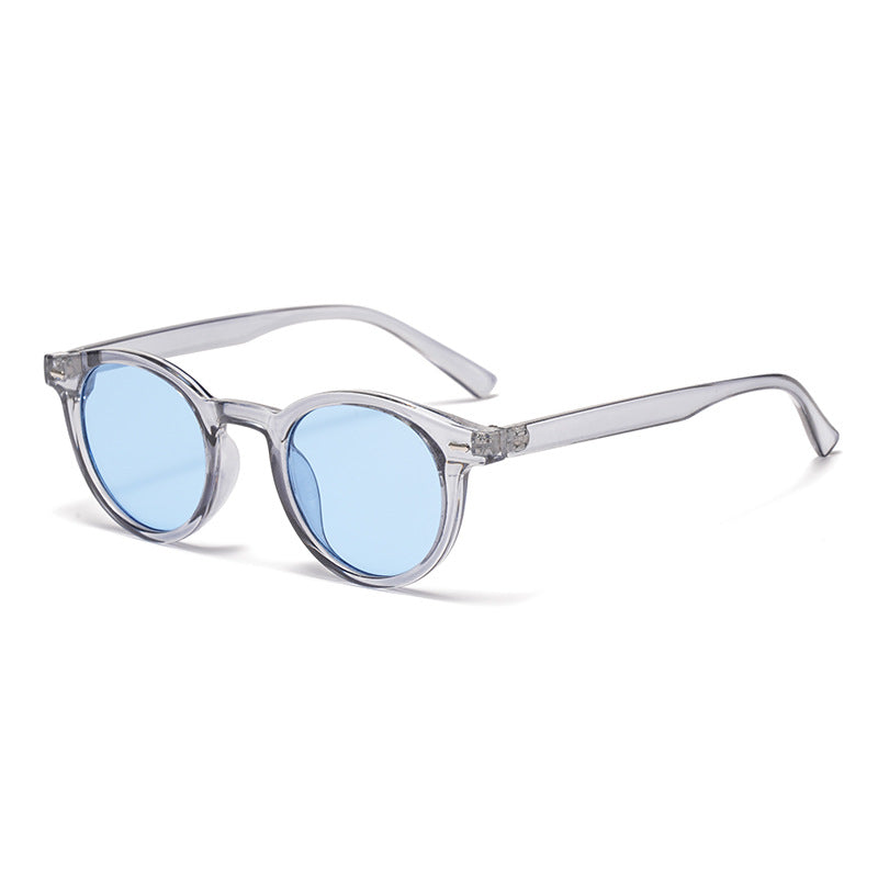 Retro Round UV400 Sunglasses – European Style Tinted Frames