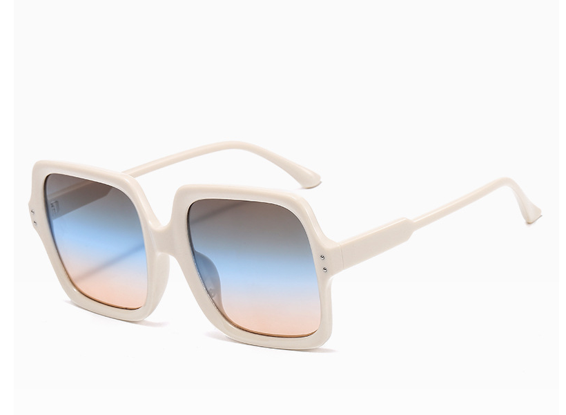 Affordable Retro Gradient Oversized Men Sun Glasses