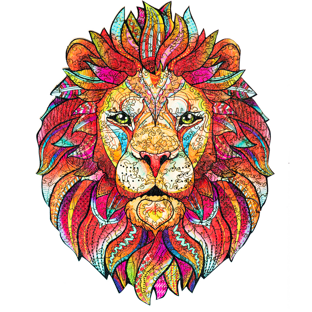 Wooden Jigsaw Puzzle Lion