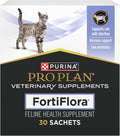 Purina Pro Plan FortiFlora Cat Probiotic – 30 Sachets for Digestive Support