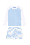 Venterol Blue White Kids Long Sleeve Swim Set