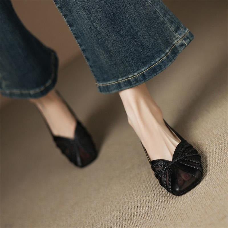 Women’s Fashion Mesh Breathable Low-Heel Versatile Sandals