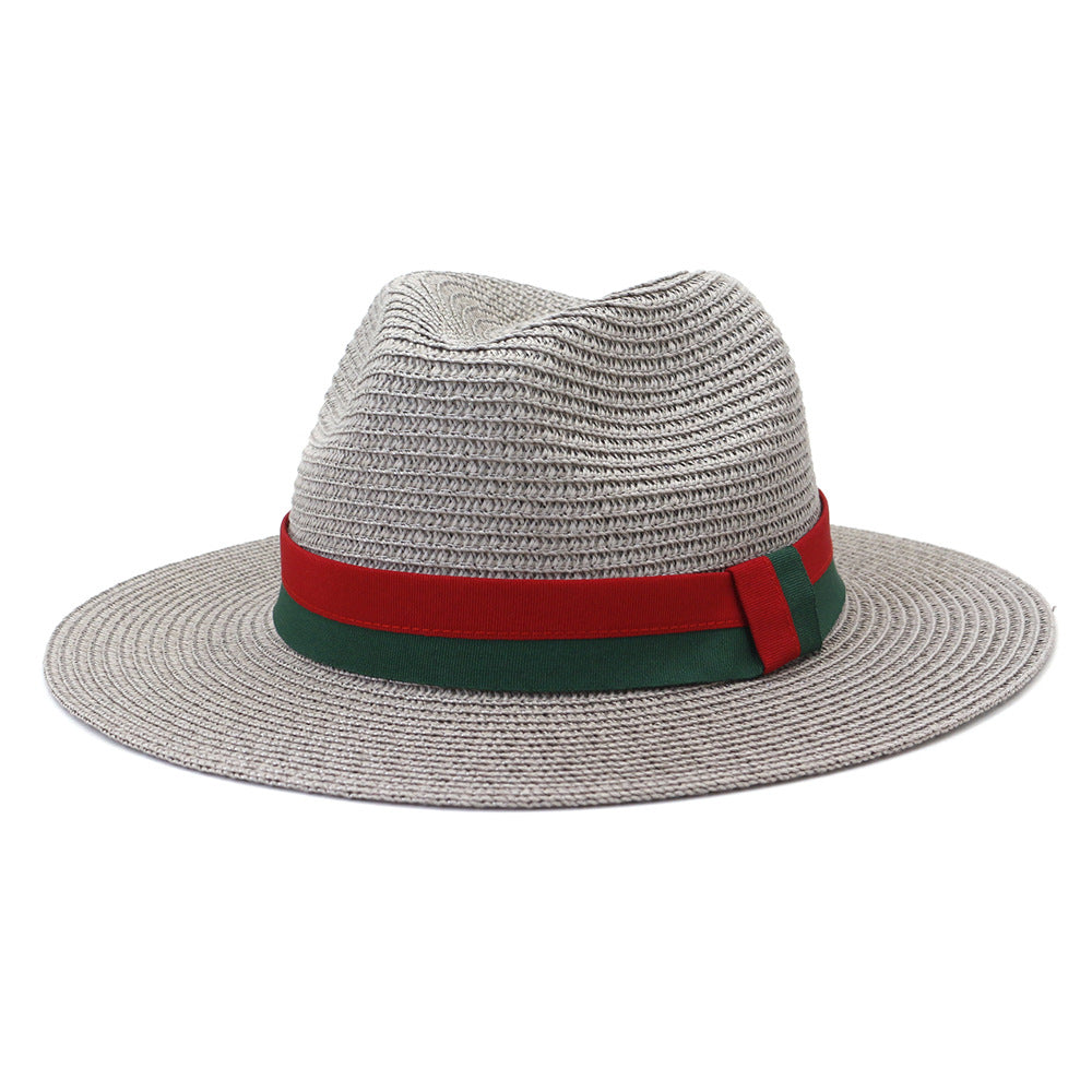 Plain Straw Sun Hat – Unisex Beach & Outdoor Wide Brim