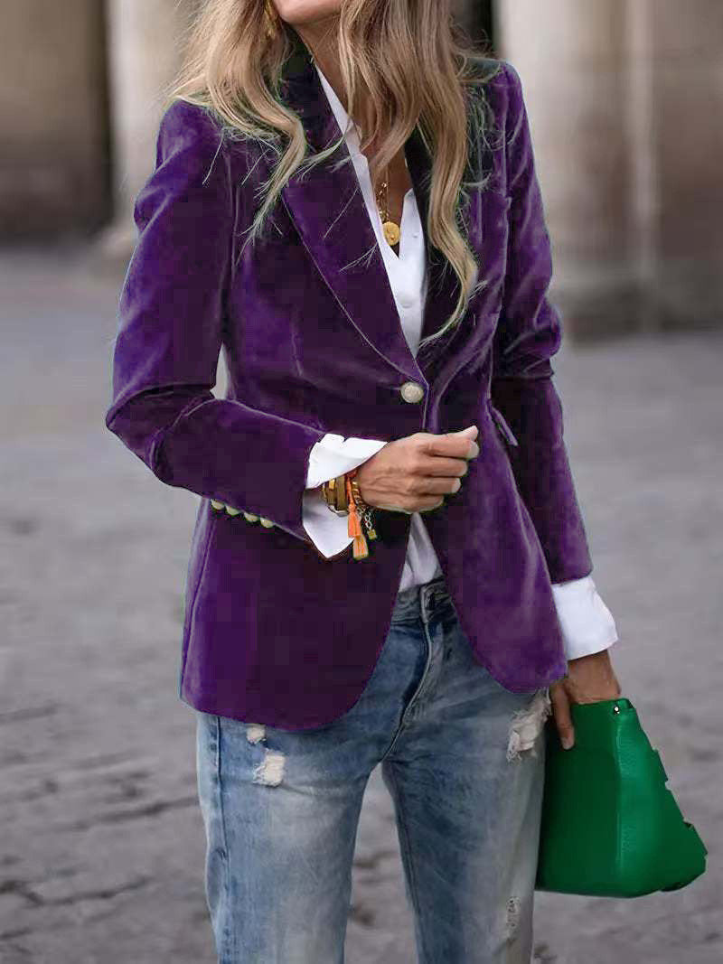 Women’s Slim-Fit Notch-Lapel Blazer