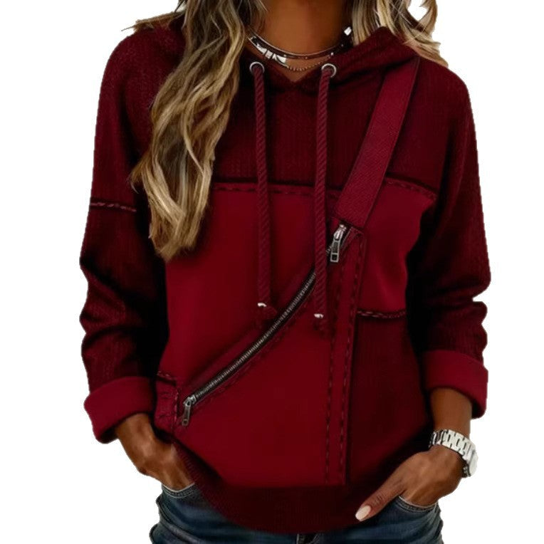 Women’s 3D Printed Hooded Sweatshirt – Long Sleeve Pullover