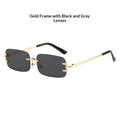 Frameless Rimless Sunglasses – Elegant Western Style