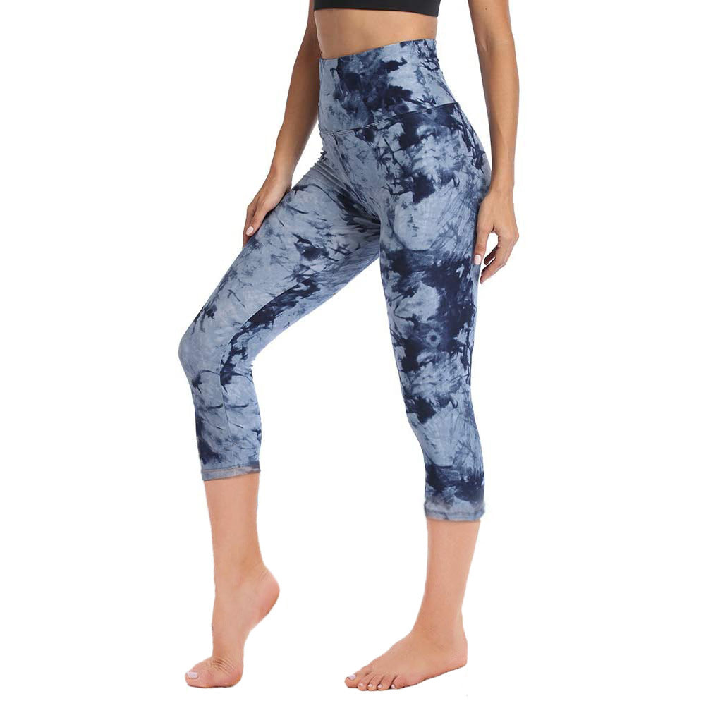Cropped High-Rise Print Leggings – USA Flag Print Patriotic Workout Pants - 19 Styles