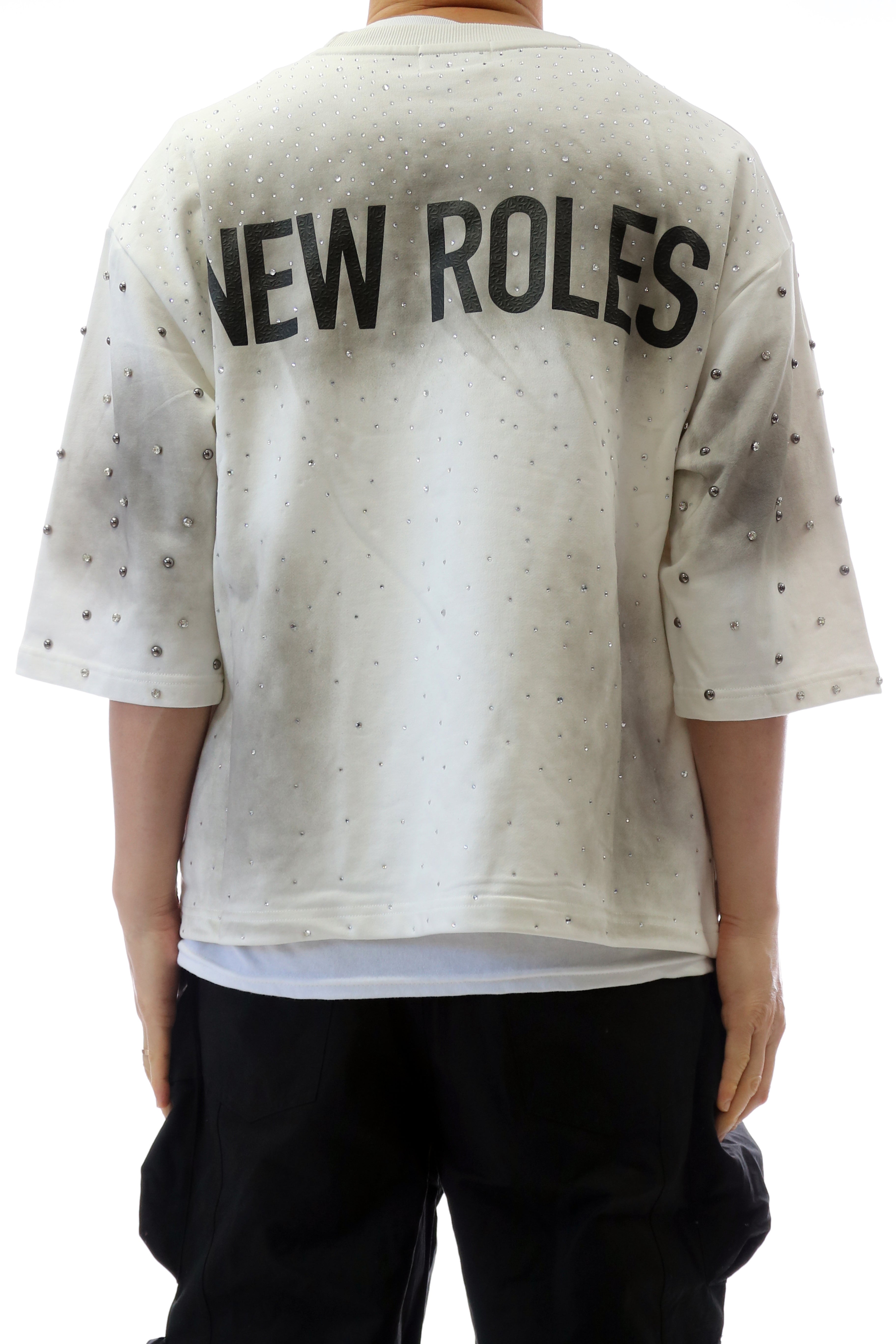 GLAZE French Terry 3/4 Sleeve Crop Top Tee