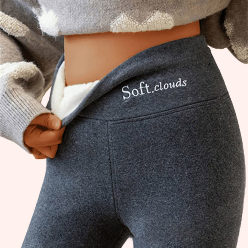 Women’s Fleece-Lined High-Waist Shark Leggings