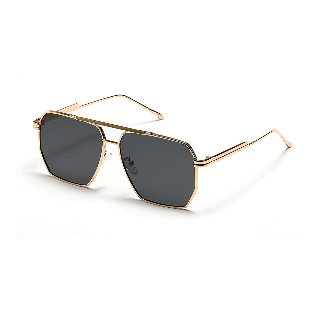 Double Beam Large Frame Sunglasses – Retro Fashion UV400