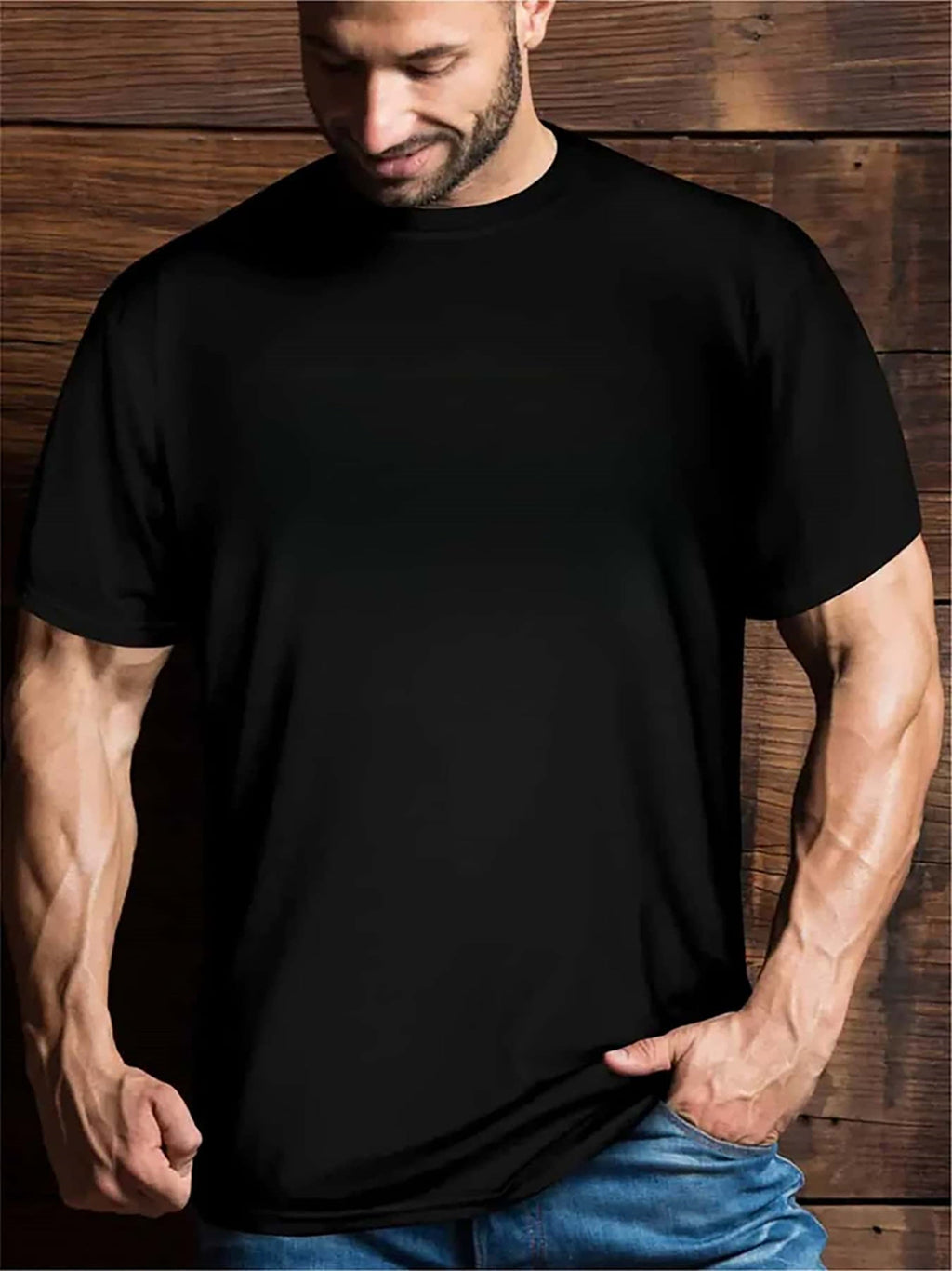 Plus Size Skull Graphic Shirt – 3D Back Print, Oversized Fit, Casual Streetwear for Men