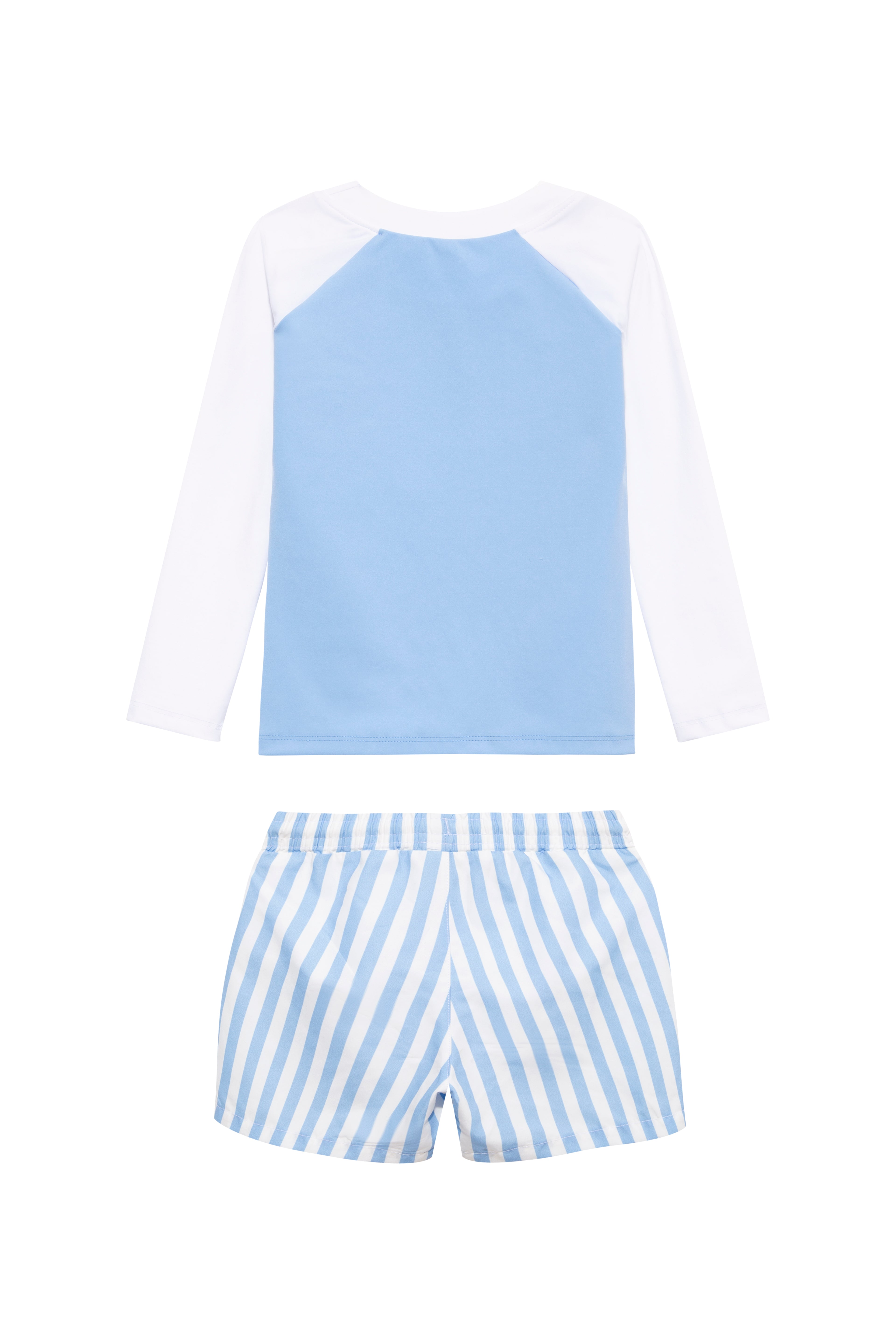 Venterol Blue White Kids Long Sleeve Swim Set