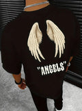 Wings Angels Printing Female Cotton Tee