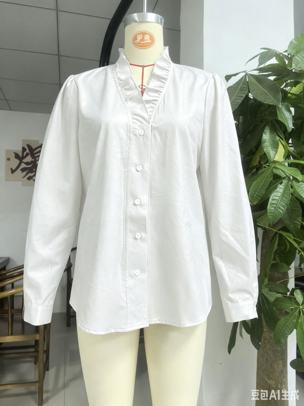 Women's Lace Print  Blouse