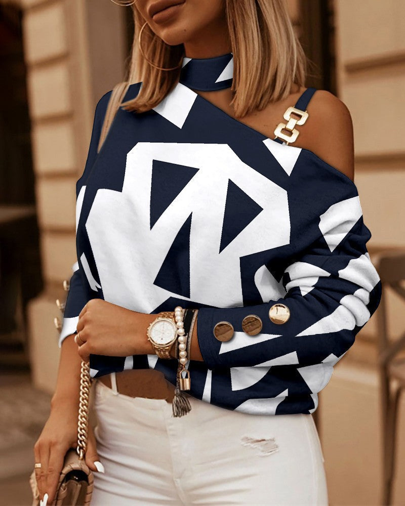 Women's Elegant Zip-Front Blouse