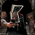 Game Controller Graphic Shirt for Men – Plus Size Streetwear Tee