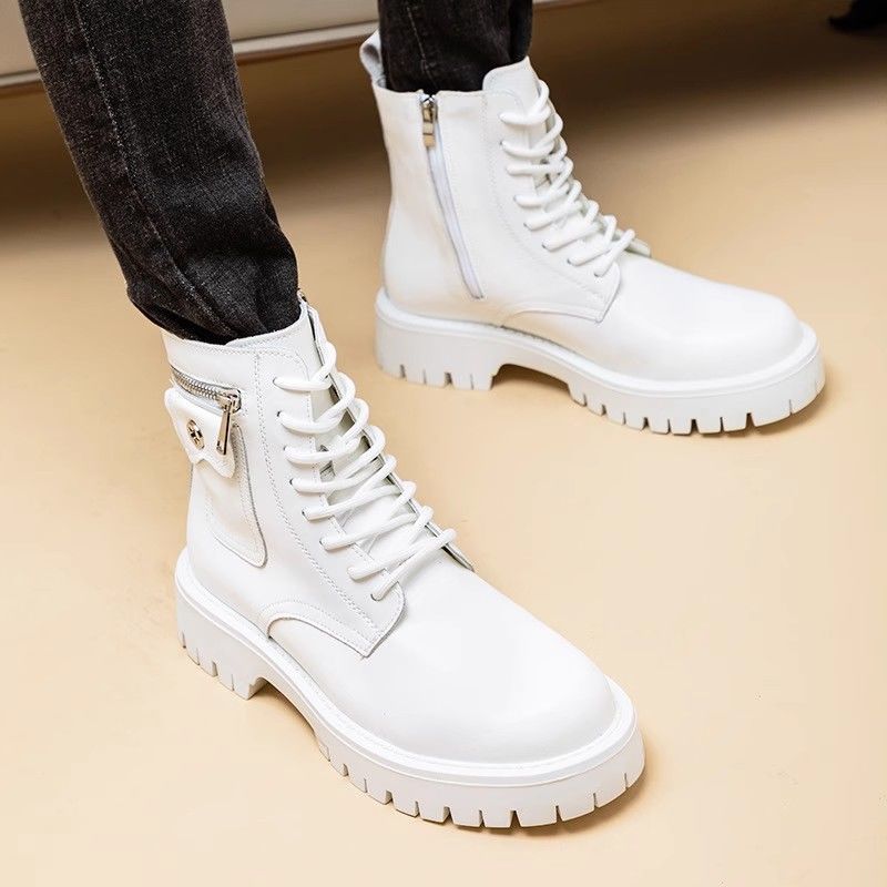 Leather Martin Boots