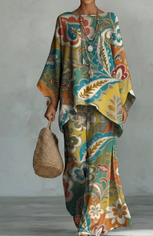 Women's Colorful Print Casual Dress
